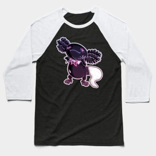 Axolotl black and white mud puppy  1 Baseball T-Shirt